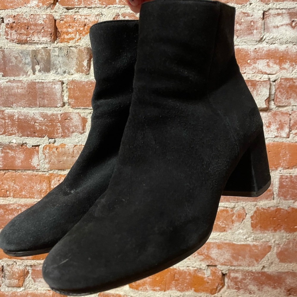 Urban Outfitters Black Suede ankle boots